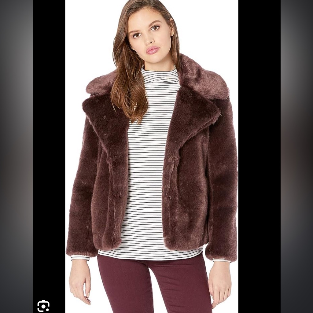 Womens Faux Fur Jacket 1. State Brand